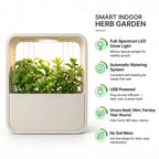 Hydroponic Indoor Herb Garden Kit — USB Grow Light, Auto-Watering, Year-Round